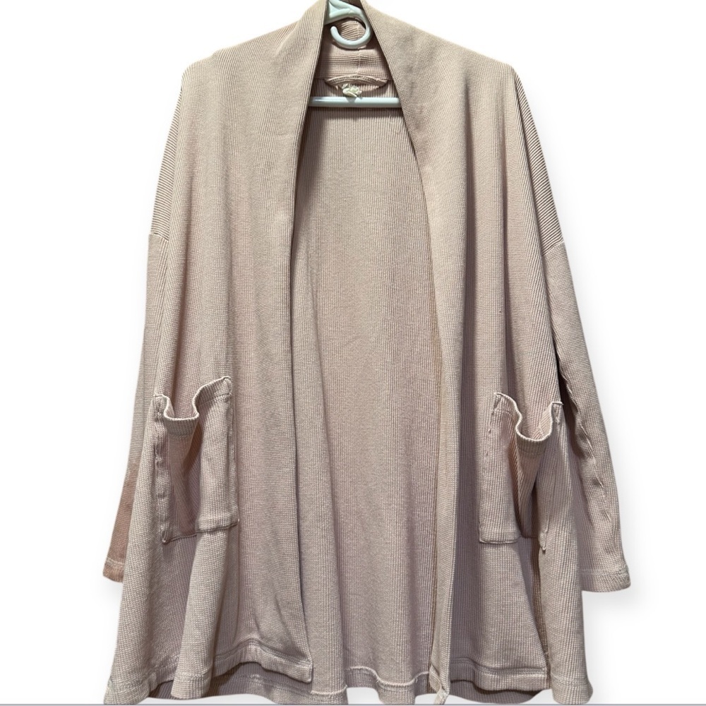 EUC Eileen Fisher Women's Blush Open Front Sweater
